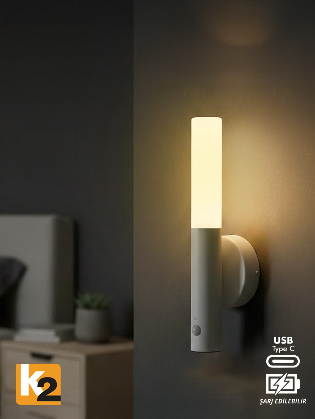 Dekoratif Sensörlü Akıllı Magnet Aplik 